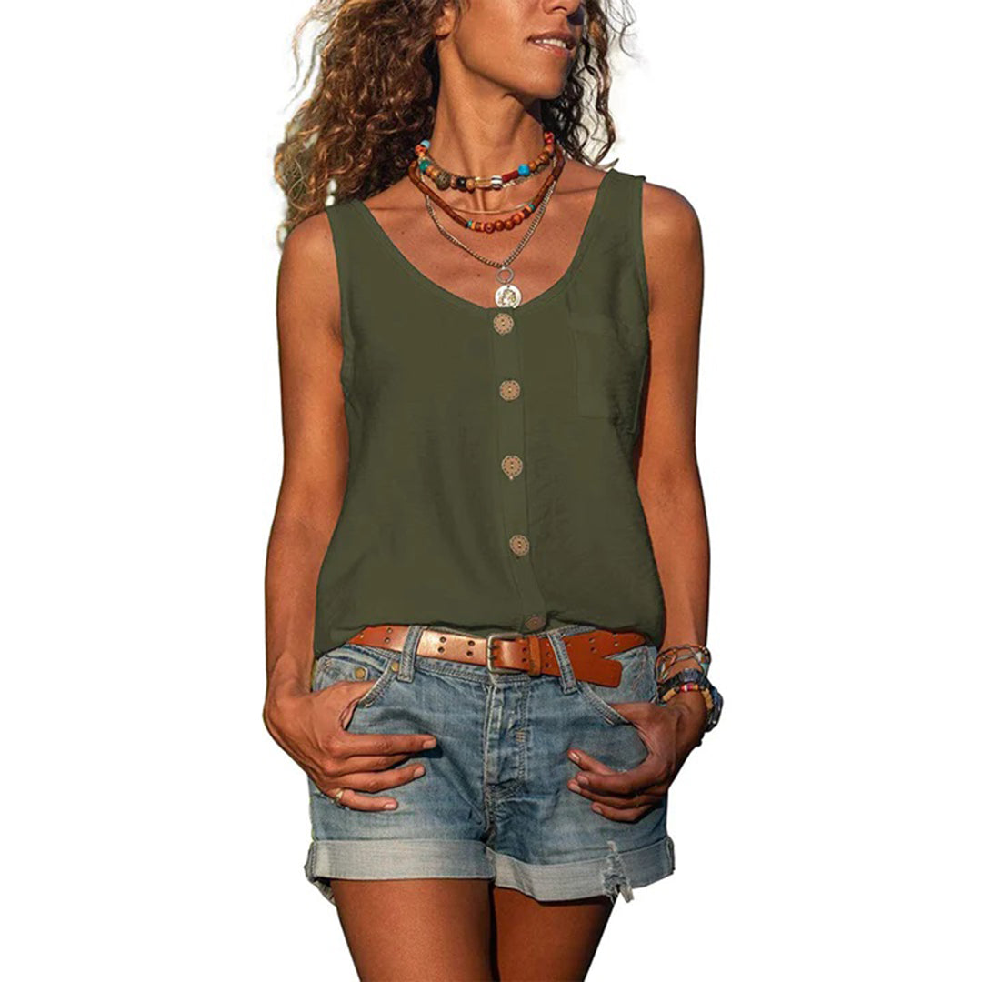 Liselotte™ | Casual Ärmelloses Top mit Lockerem Schnitt