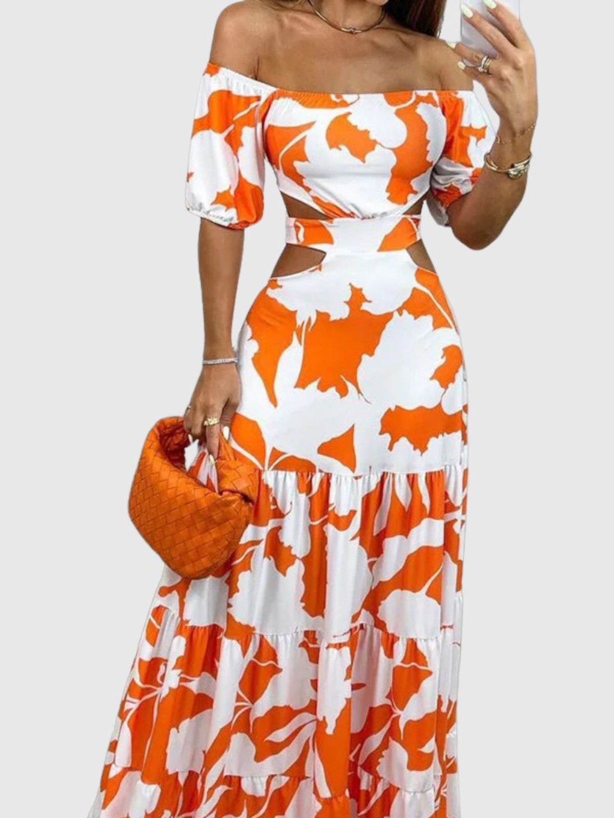 Veronika™ | Elegantes Midi Kleid mit Cut-Out-Details
