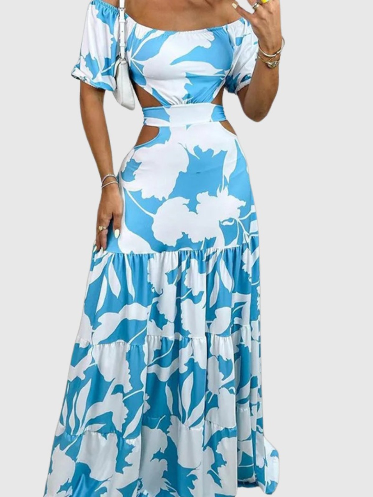Veronika™ | Elegantes Midi Kleid mit Cut-Out-Details