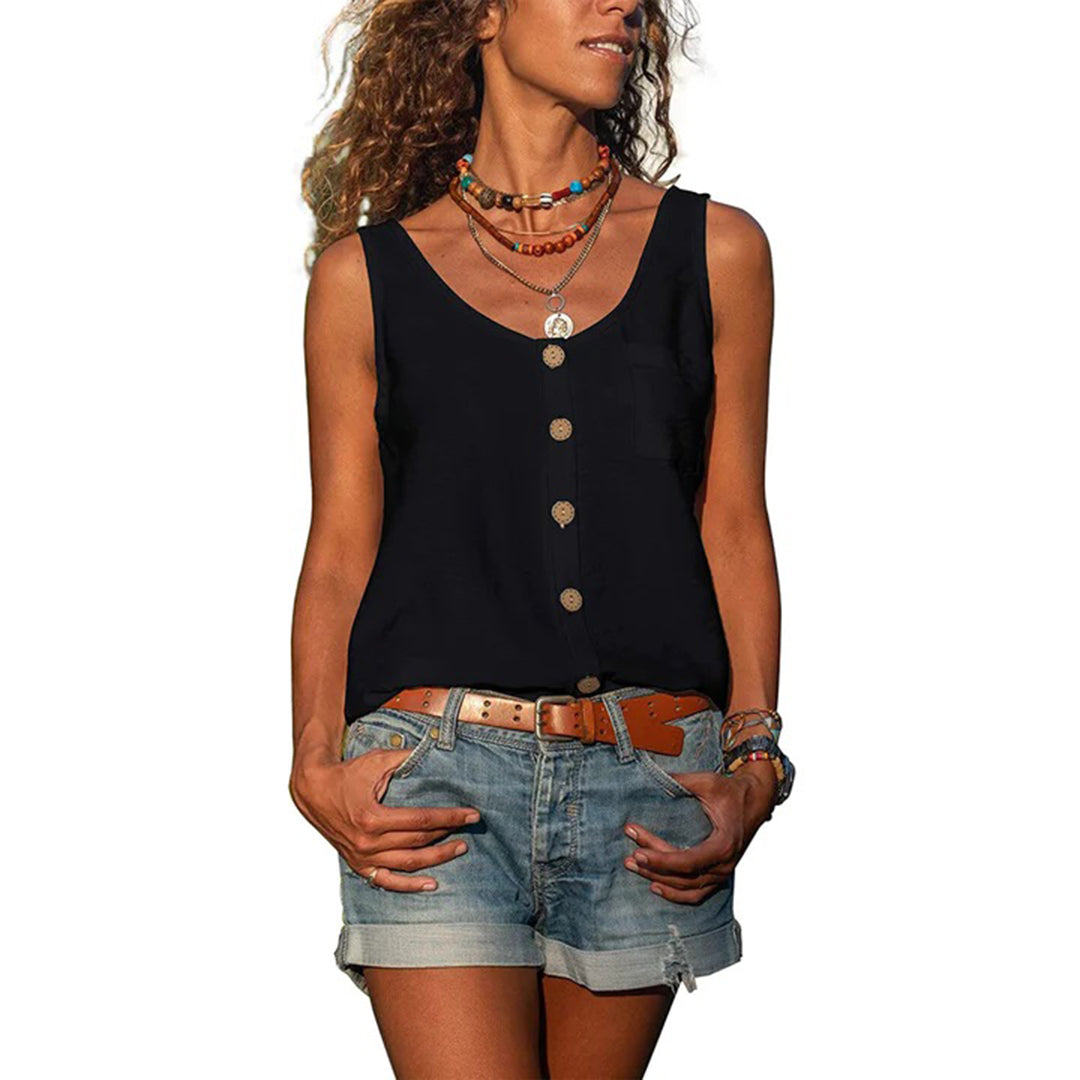 Liselotte™ | Casual Ärmelloses Top mit Lockerem Schnitt