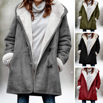 VIVILY | Warme Wildleder-Fleece Herbstjacke
