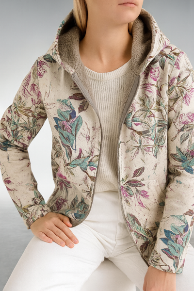 Astrid™ | Stilvolle Blumen-Fleecejacke