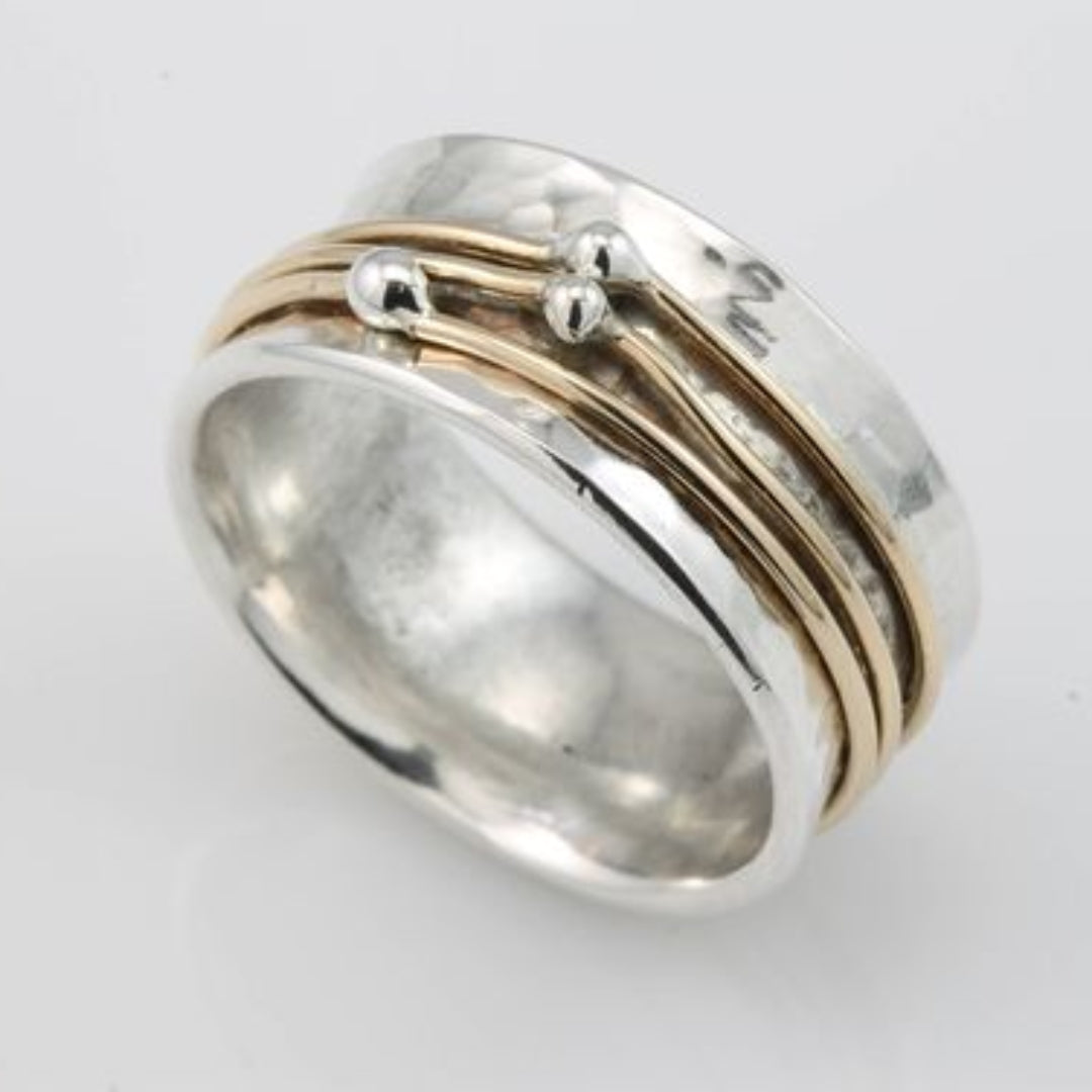 VIVILY | Glänzender Goldring aus Silber