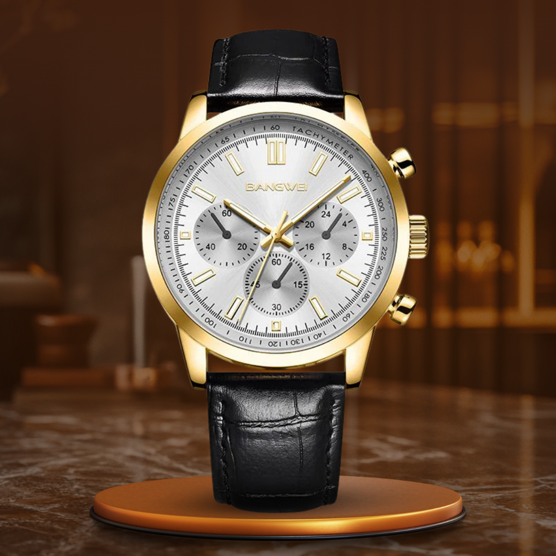 VIVILY | Militär Sport Casual™ Quarz Uhr aus Leder