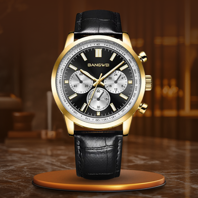 VIVILY | Militär Sport Casual™ Quarz Uhr aus Leder