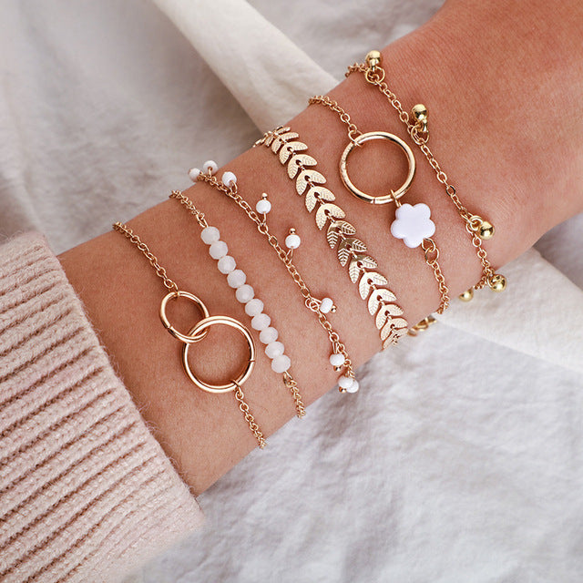 VIVILY | Exquisites Set aus Vintage-Goldarmbändern