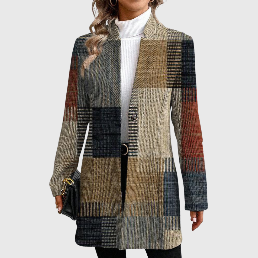 VIVILY | Eleganter gemusterter Blazer
