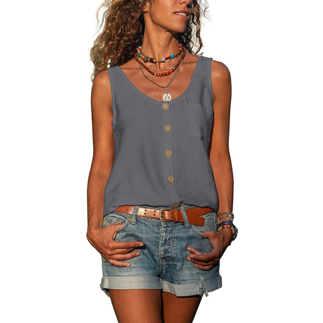 Liselotte™ | Casual Ärmelloses Top mit Lockerem Schnitt