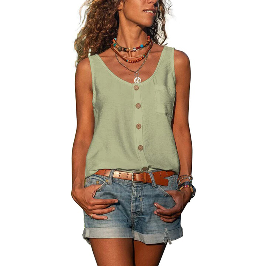 Liselotte™ | Casual Ärmelloses Top mit Lockerem Schnitt