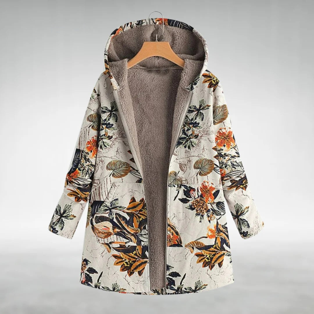 Astrid™ | Stilvolle Blumen-Fleecejacke
