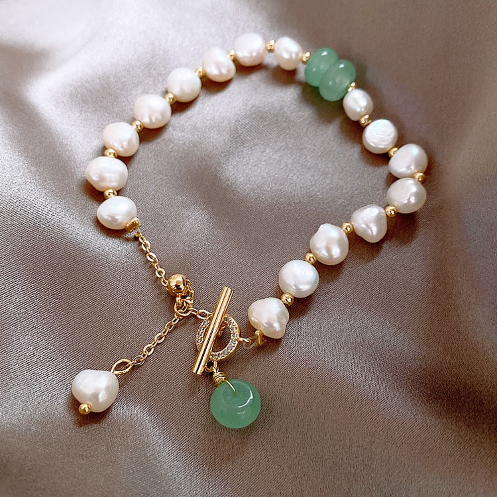 VIVILY | Luxuriöses Abenteuerarmband mit natürlichen Meeresperlen