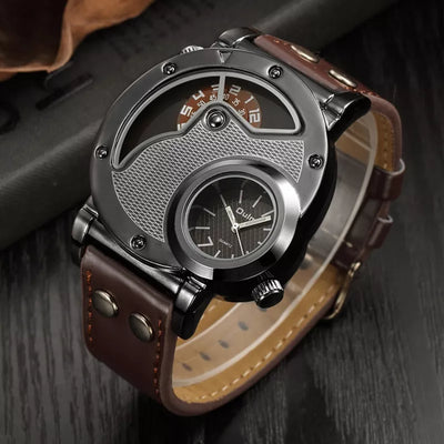 Luxus Quarz Dual Time Uhr™ VIVILY