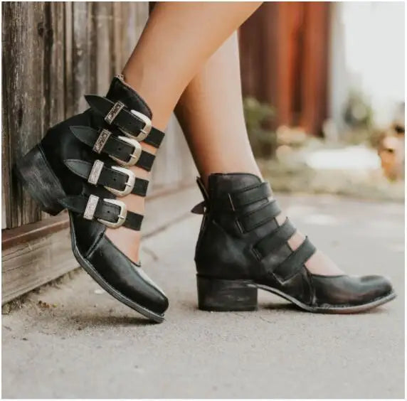 VIVILY | Elegante Vintage-Leder-Sandalen