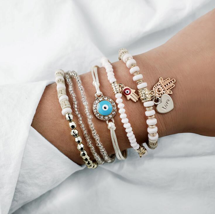 VIVILY | Hamsa-Armband-Set für Schutz und Eleganz