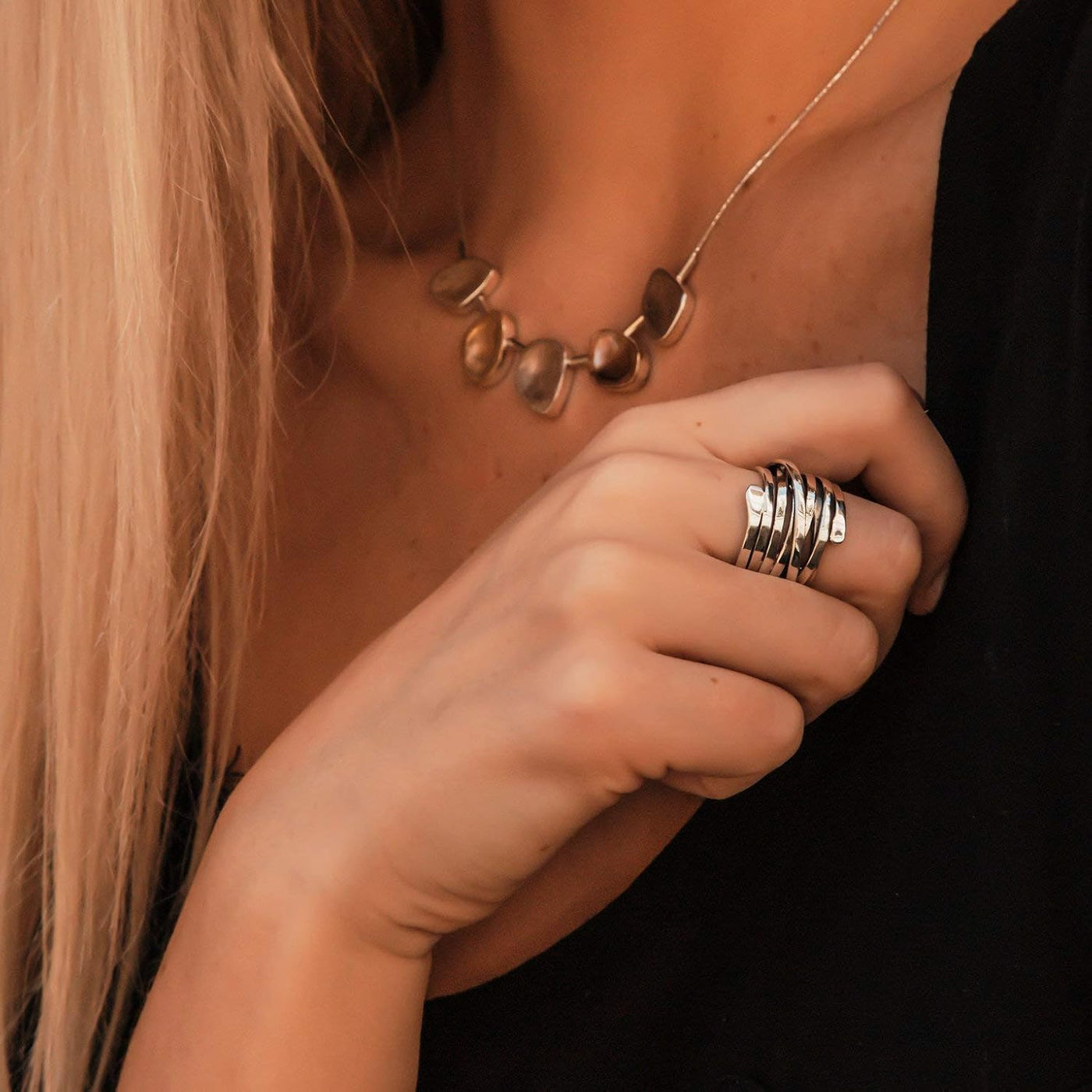 VIVILY | Vintage Dicke Schicht Silberring