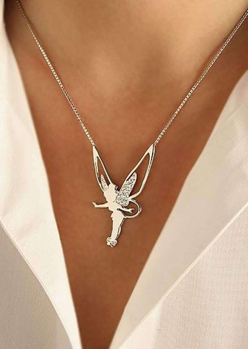 VIVILY | Elegante Glücksfee-Halskette aus Silber und Gold