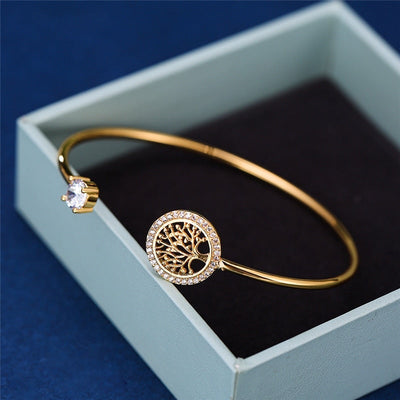 VIVILY | Elegantes Verstellbares Armband mit Lebensbaum-Muster