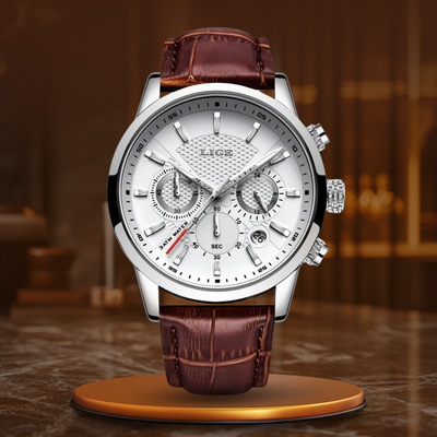 Moderne Militär-Lederuhr™ - VIVILY