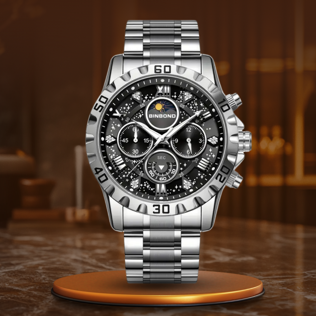 Luxus-Chronographenuhr mit Metallarmband™ - VIVILY