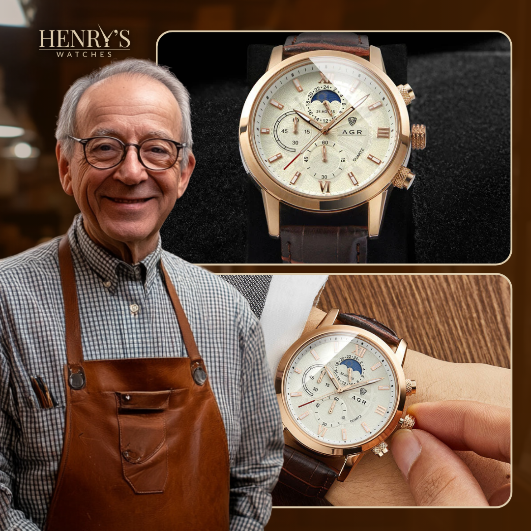 Luxus Leder Quarz Uhr™ - VIVILY