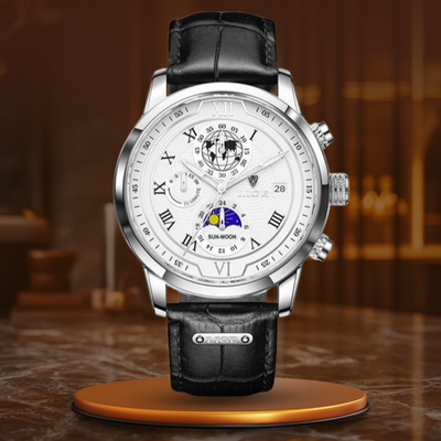 Premium-Leder-Chronographenuhr™ - VIVILY