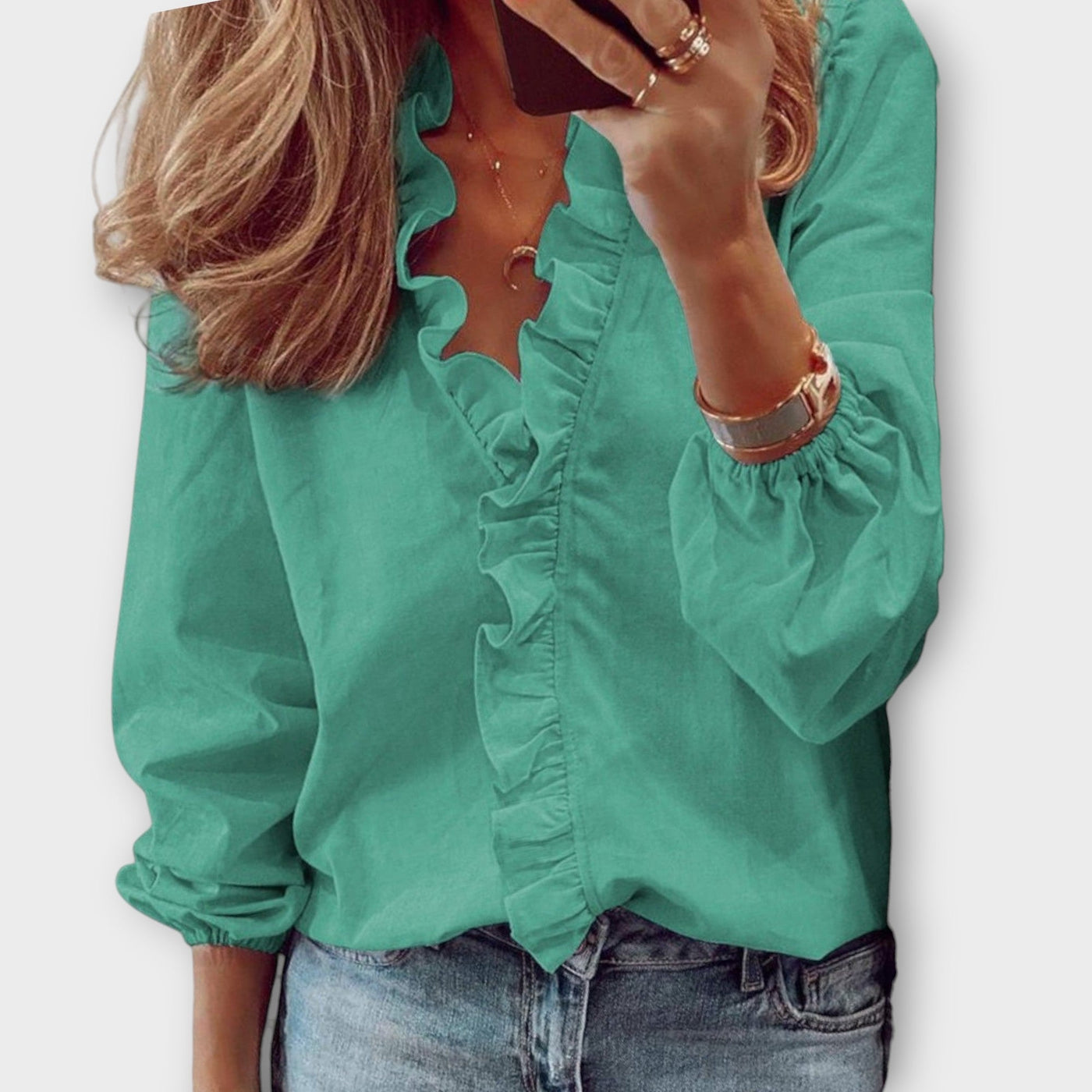 VIVILY | Elegante Rüschbluse