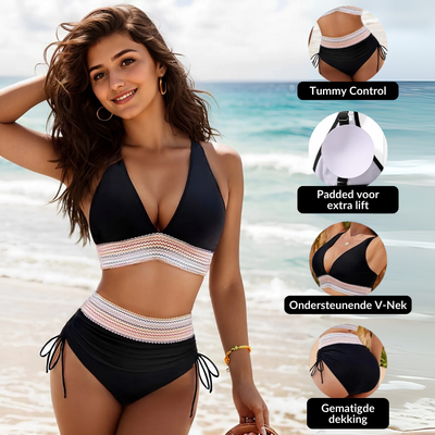 Mireille – High-Waist-Bikini-Set mit Bauchkontrolle