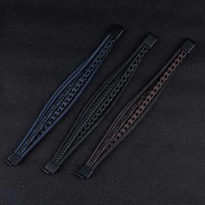 Erik® | Geflochtenes Lederarmband im Wikinger-Stil