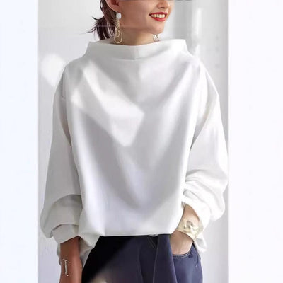VIVILY | Eleganter Pullover mit hohem Kragen