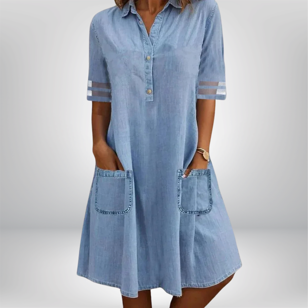 VIVILY | Denim Leichtkleid