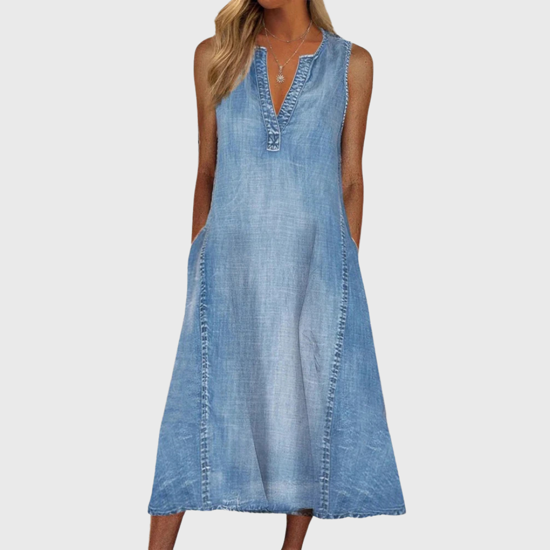 VIVILY | Denim Komfortkleid