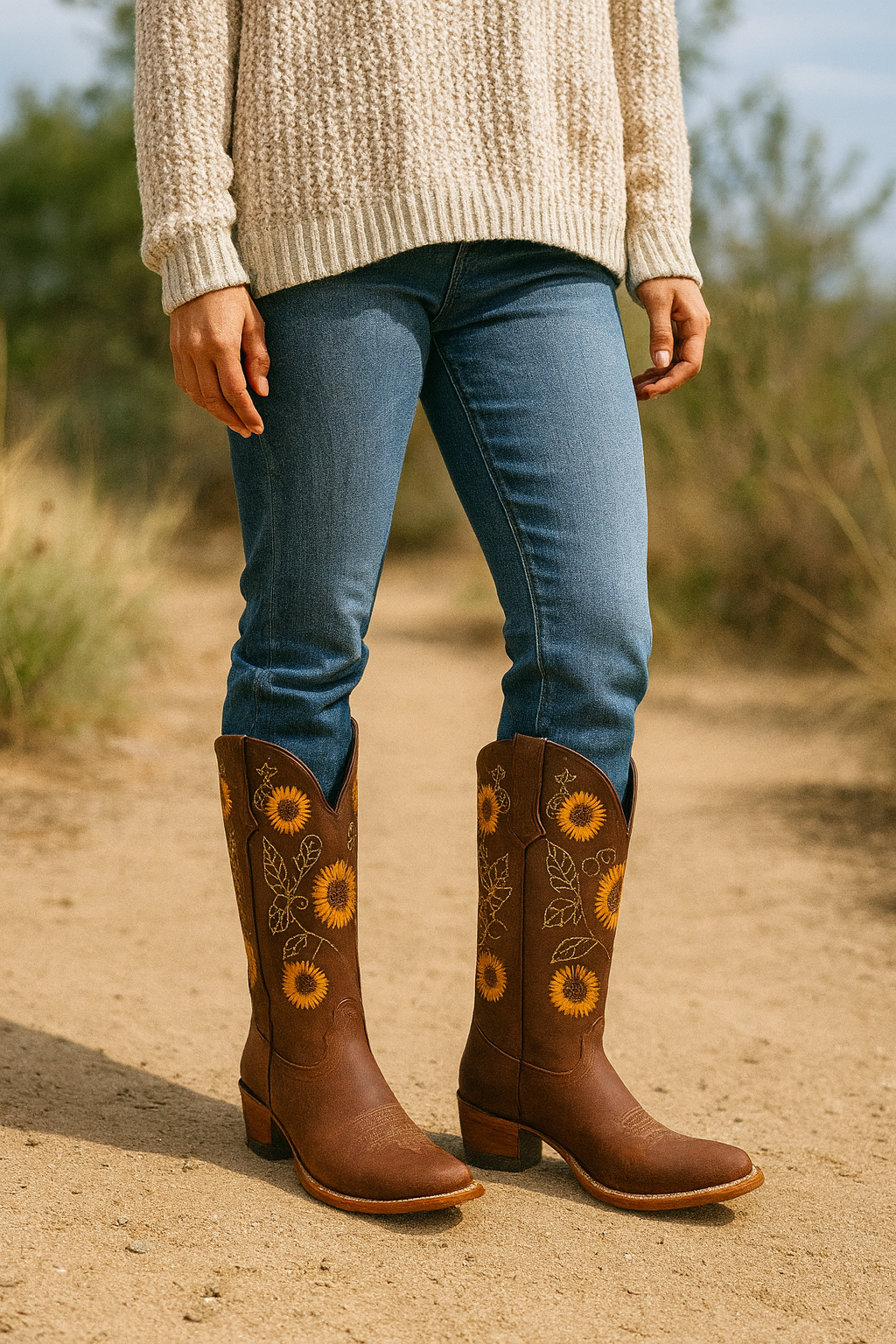 Löwenzahn™ | Damen Boho-Stil Stiefel