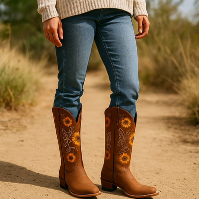 Löwenzahn™ | Damen Boho-Stil Stiefel