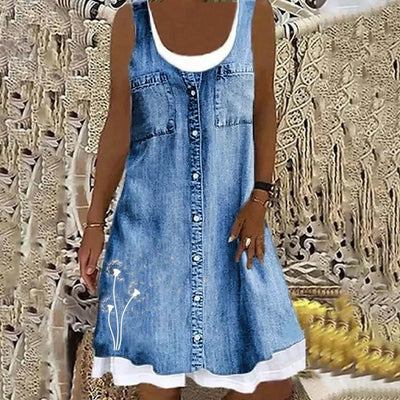 VIVILY | Weiches und Elegantes Denimkleid