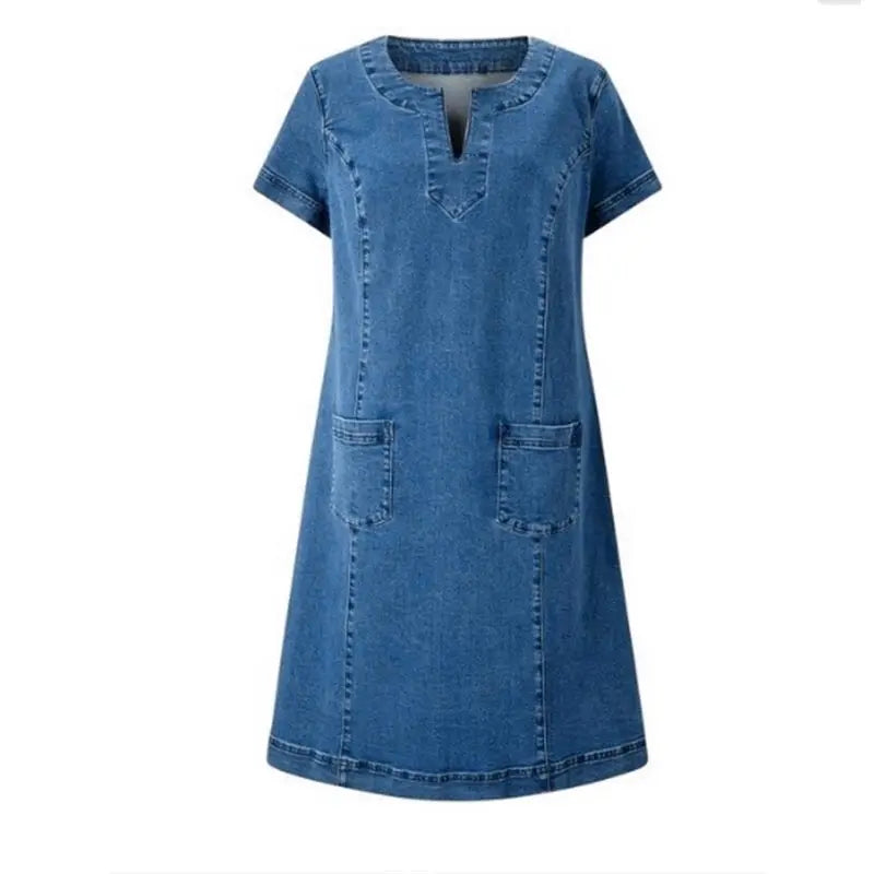 VIVILY | Elegantes Denimkleid