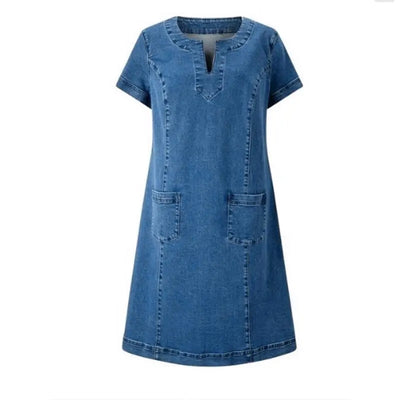 VIVILY | Elegantes Denimkleid