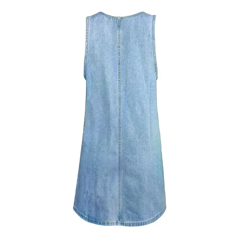 VIVILY | Praktisches und Leichtes Denim Sommerkleid