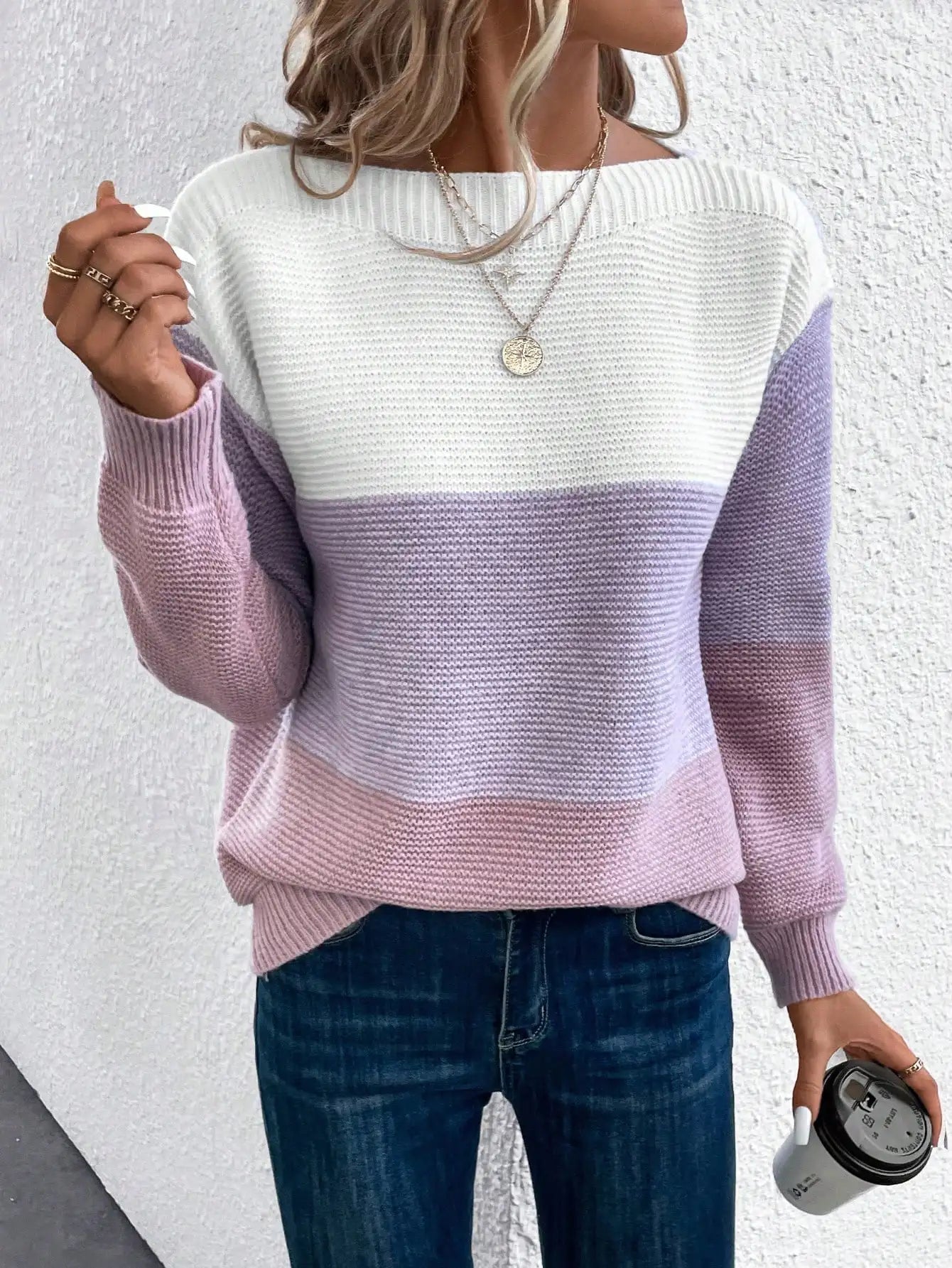 VIVILY | Stilvoller Ombre-Pullover