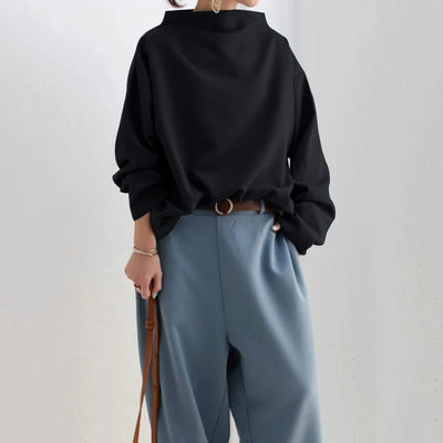 VIVILY | Eleganter Pullover mit hohem Kragen