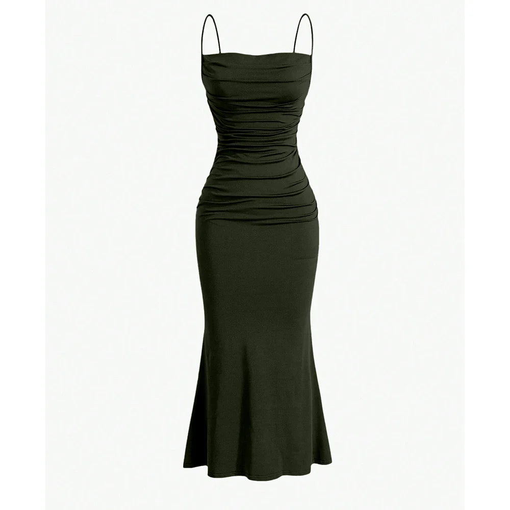 VIVILY | Drapiertes Maxikleid