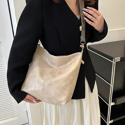 Marianne™ | Klassische Schultertasche mit verstellbarem Muster-Riemen