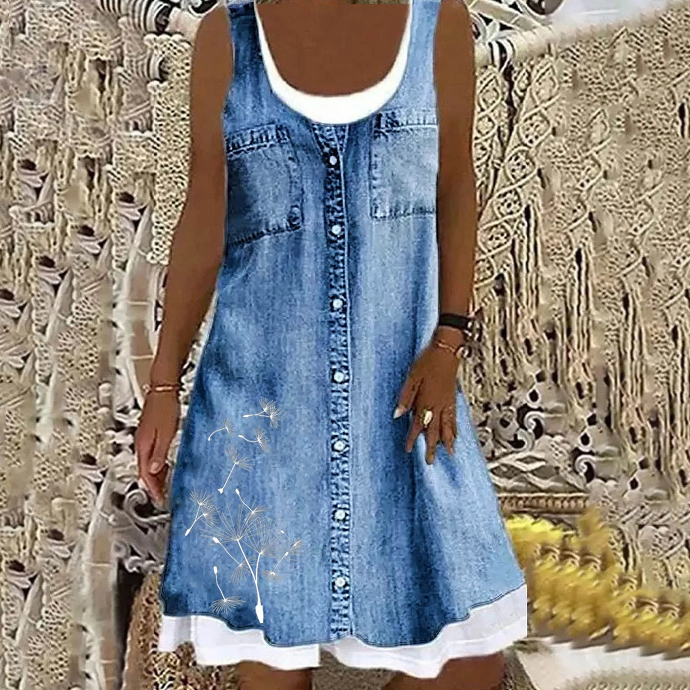 VIVILY | Weiches und Elegantes Denimkleid