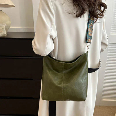 Marianne™ | Klassische Schultertasche mit verstellbarem Muster-Riemen