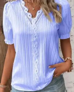 VIVILY | Pull Col V Festonné