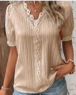 VIVILY | Pull Col V Festonné