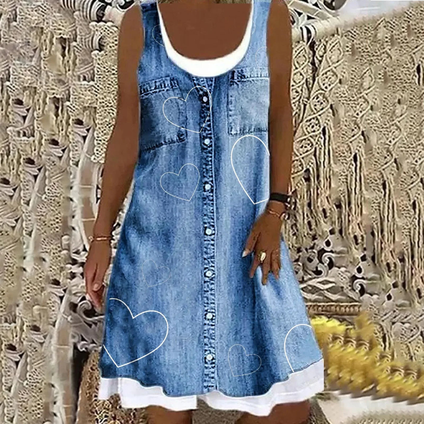 VIVILY | Weiches und Elegantes Denimkleid