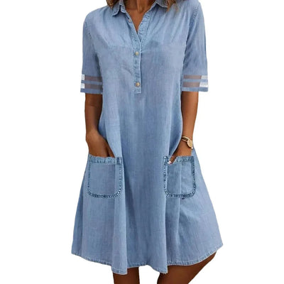 VIVILY | Denim Leichtkleid