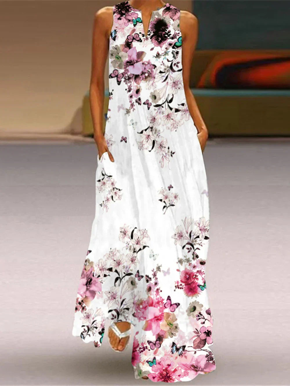 Annalena™ | A-Linienkleid Butterfly Bloom