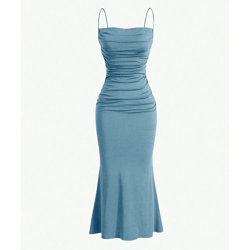 VIVILY | Drapiertes Maxikleid
