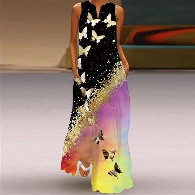 Annalena™ | A-Linienkleid Butterfly Bloom